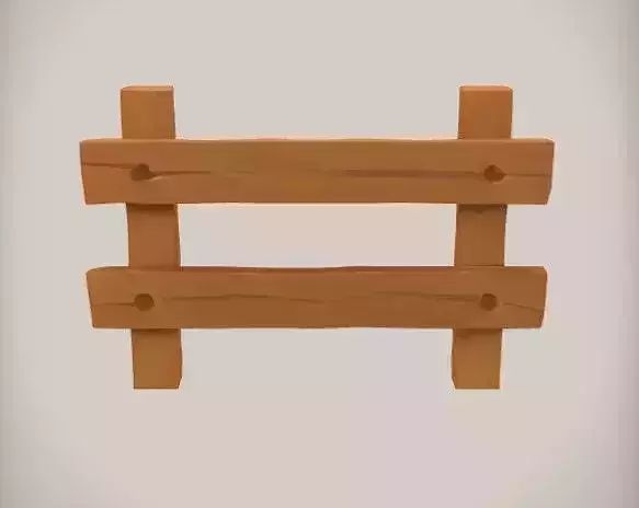 wooden picket fence section