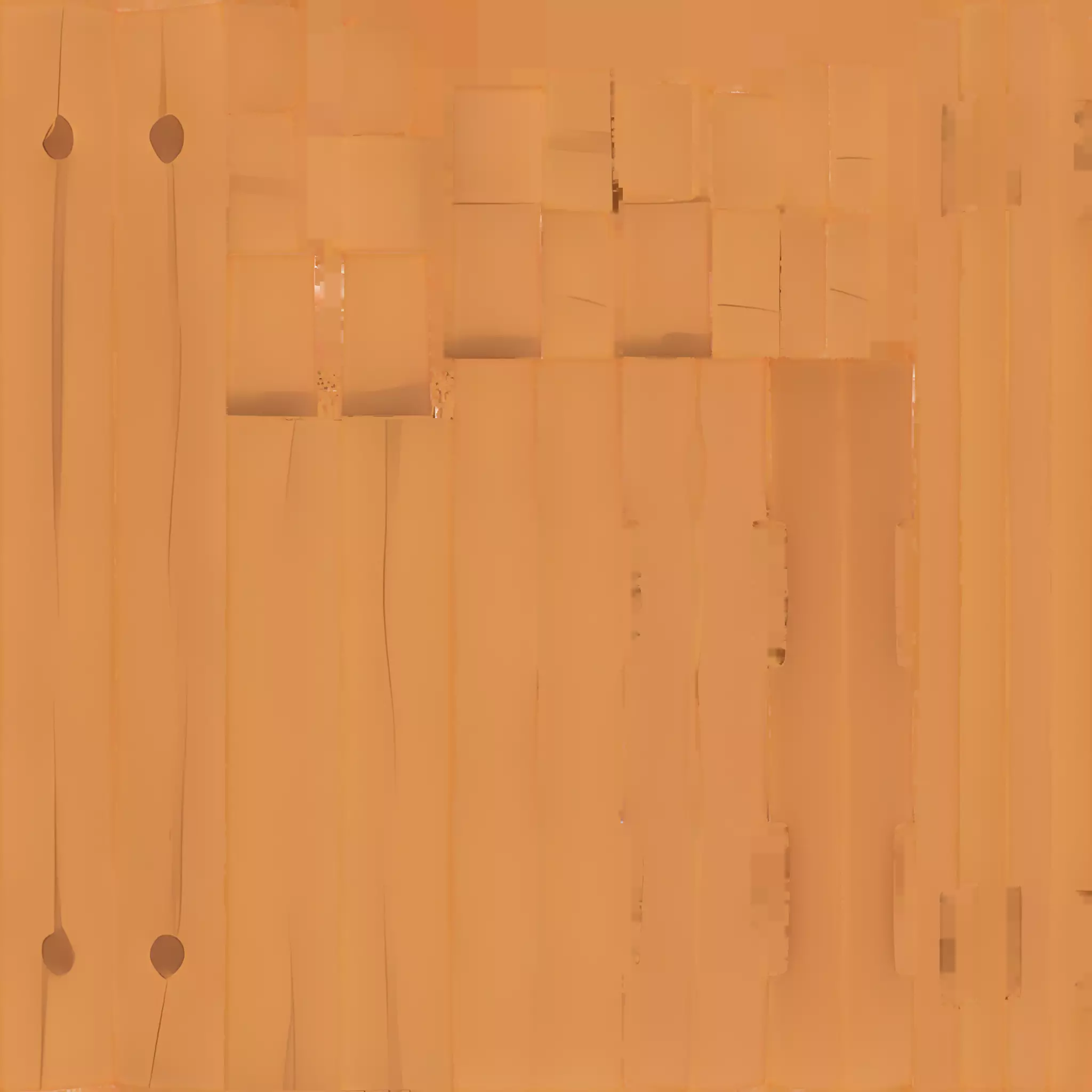 wooden picket fence section 3D model_8