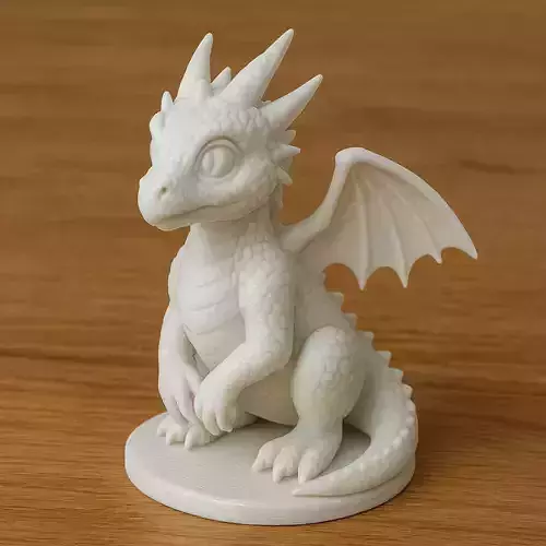 Dragon Hatchling Figure Bookshelf Decor