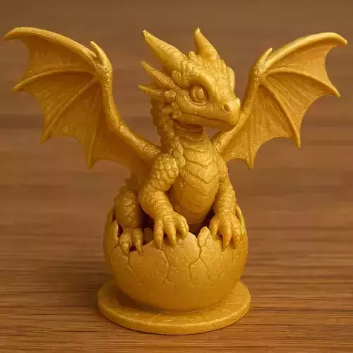 Golden Dragon Egg Hatchling