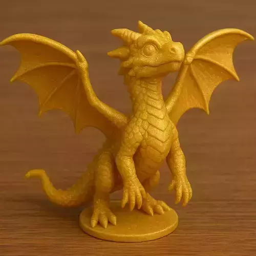 Skyward Golden Dragon