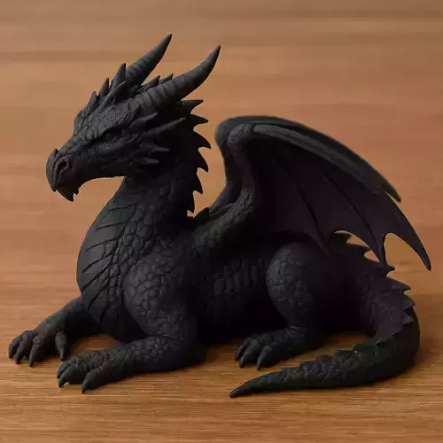 Black Dragon Figure 