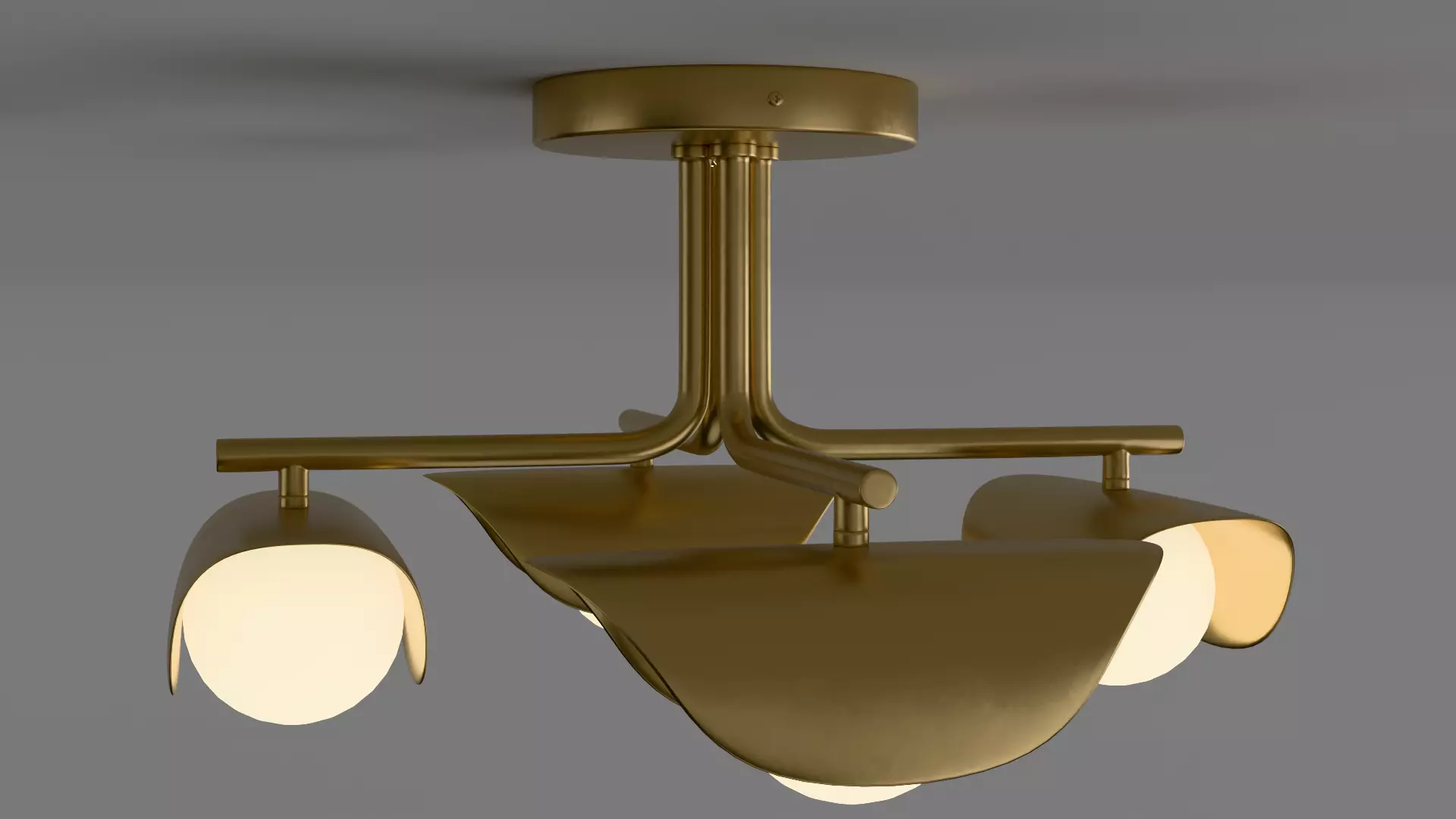 Coy Flushmount Ceiling Light 3D model_3