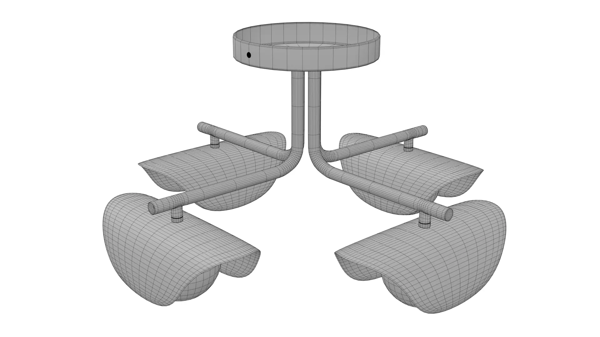 Coy Flushmount Ceiling Light 3D model_6