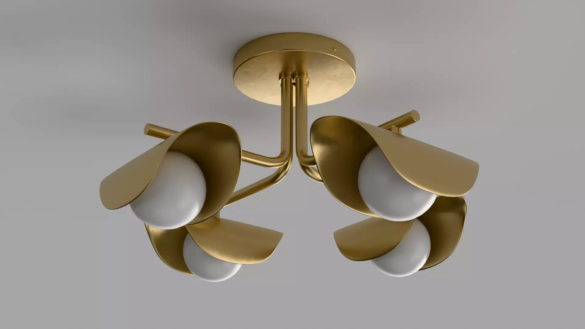Coy Flushmount Ceiling Light 3D model_0