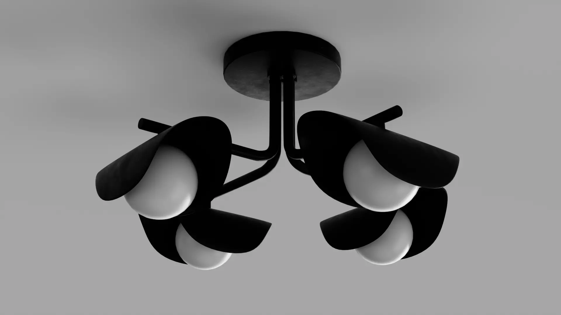 Coy Flushmount Ceiling Light 3D model_2