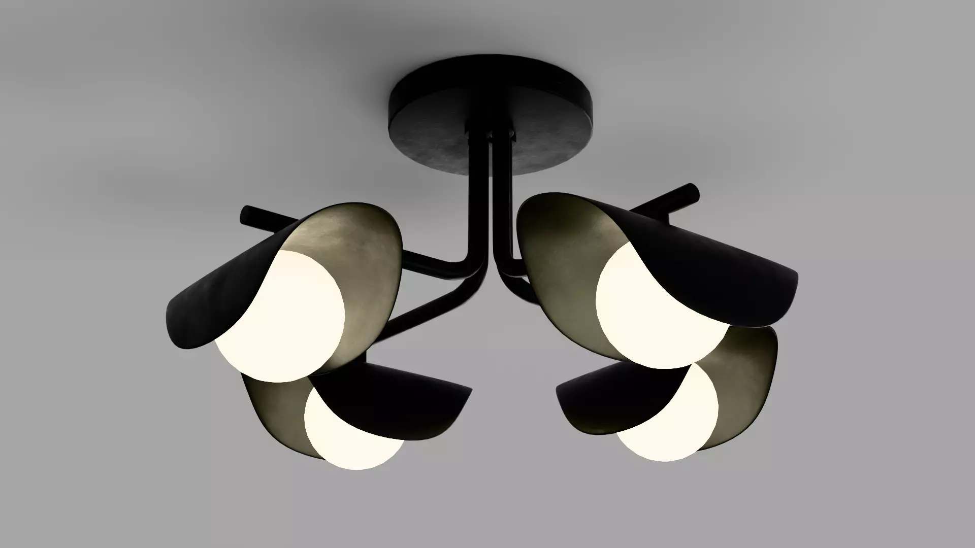 Coy Flushmount Ceiling Light 3D model_1