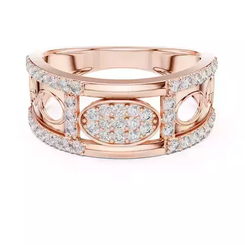 Round Cut Diamond Oval Shape Engagement Ring 3DM STL Video