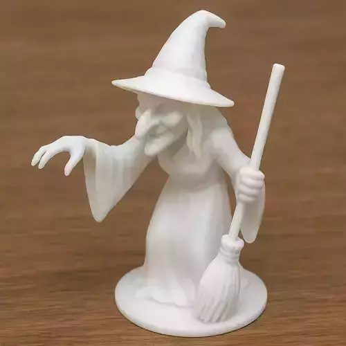 Witch with Broom