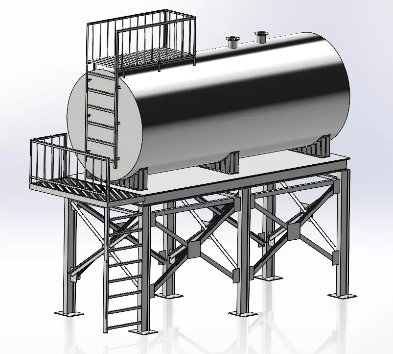 Water tank 3D model_0