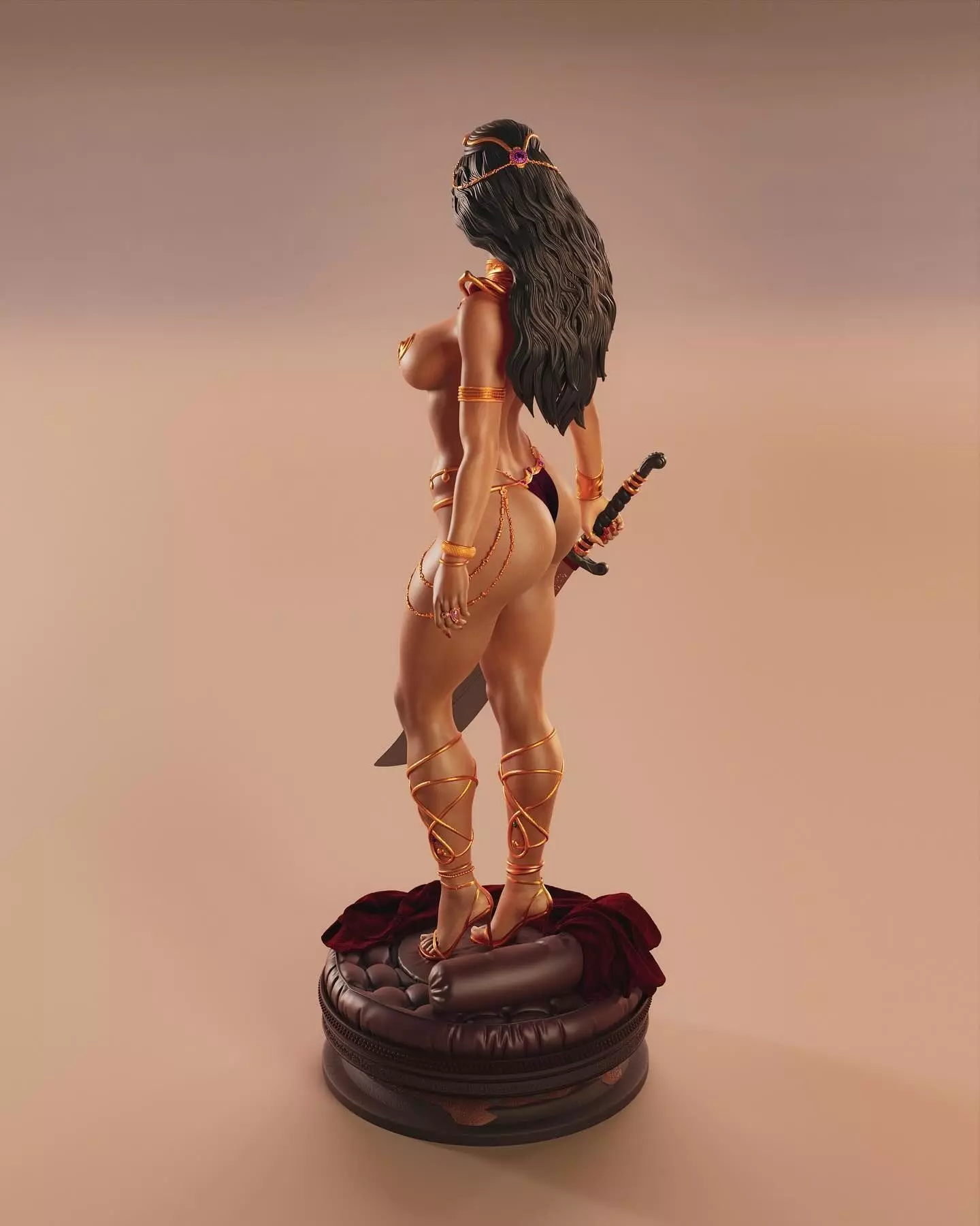 Model Girl Dejah Thorish 3D print model_6