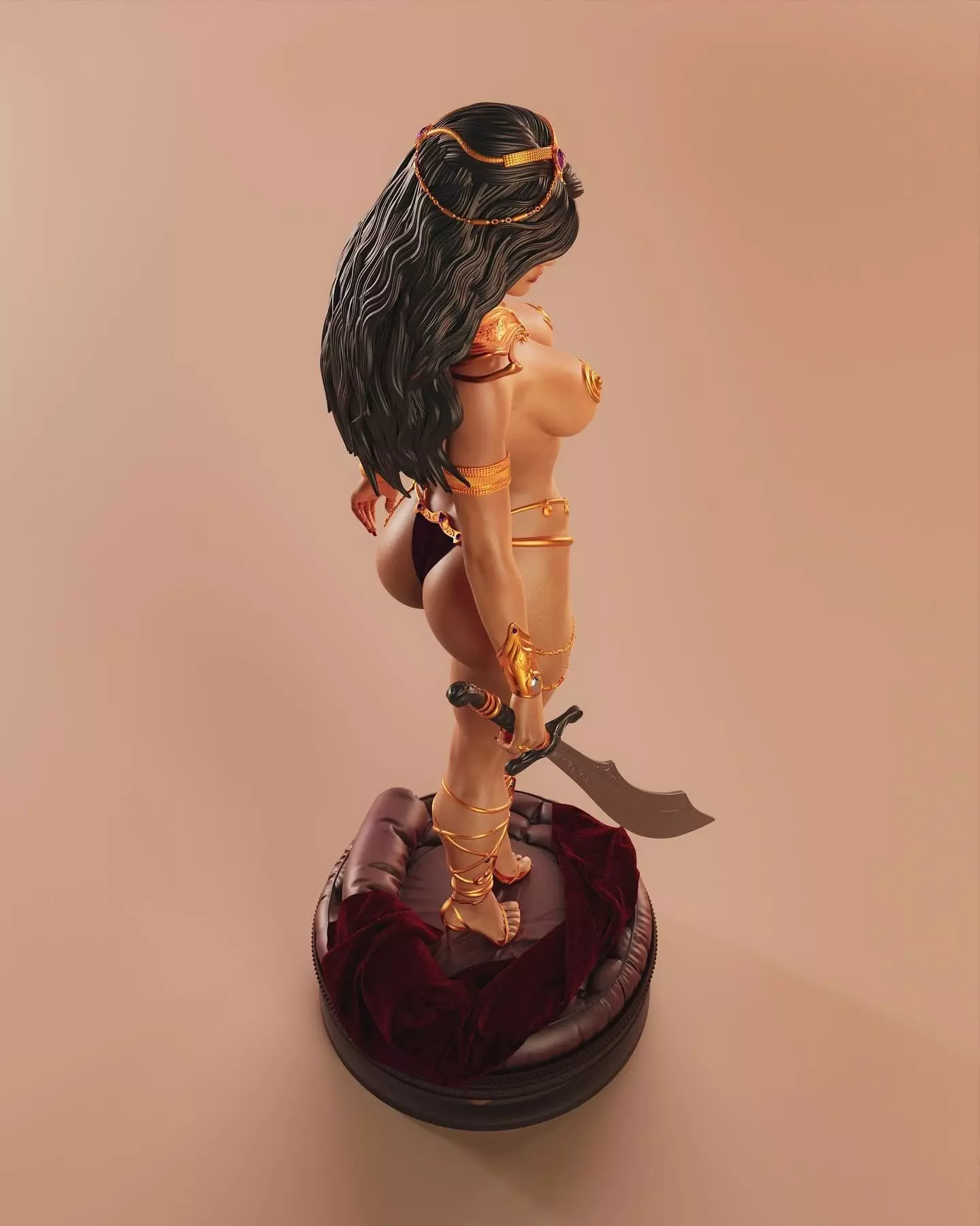 Model Girl Dejah Thorish 3D print model_4