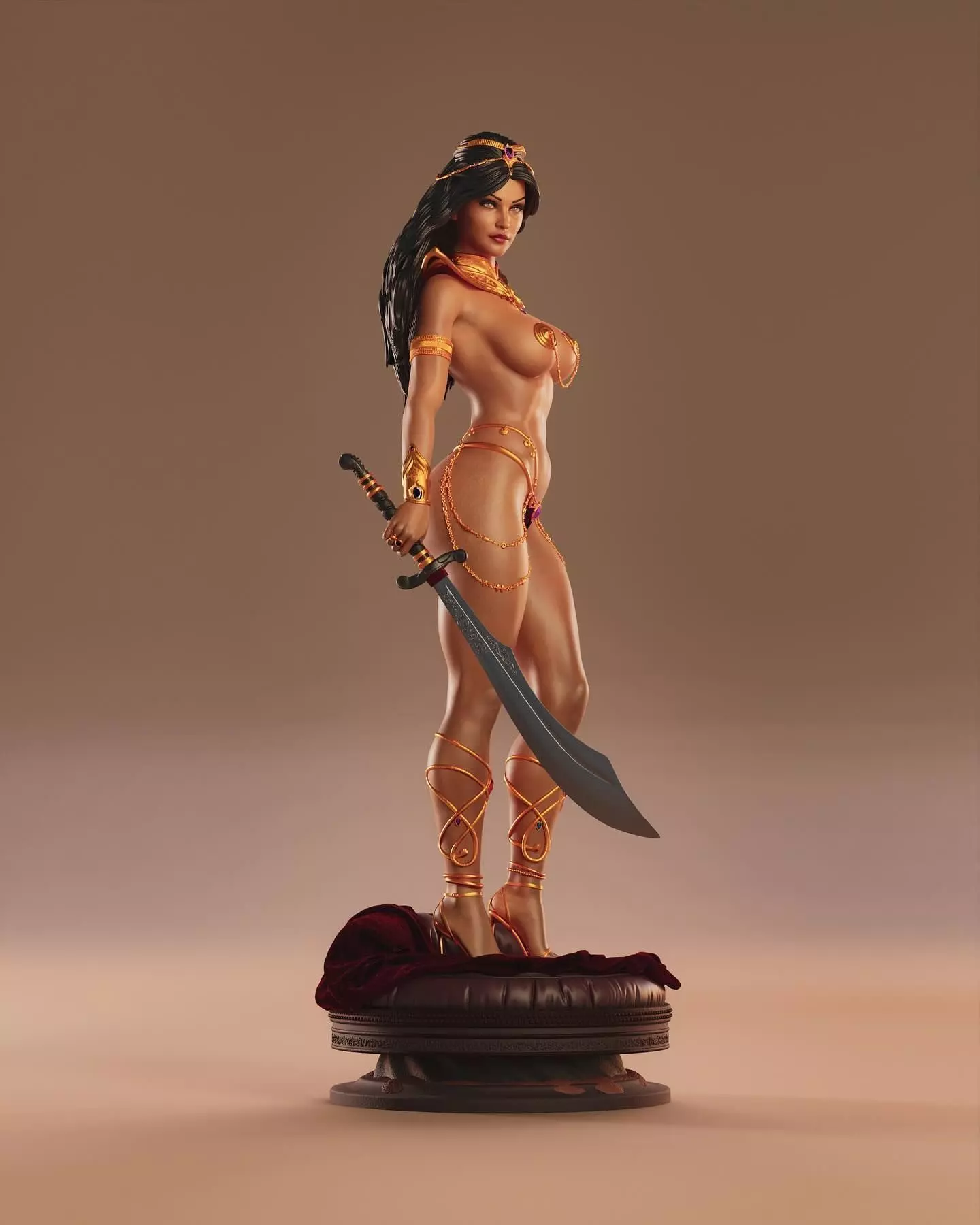 Model Girl Dejah Thorish 3D print model_8