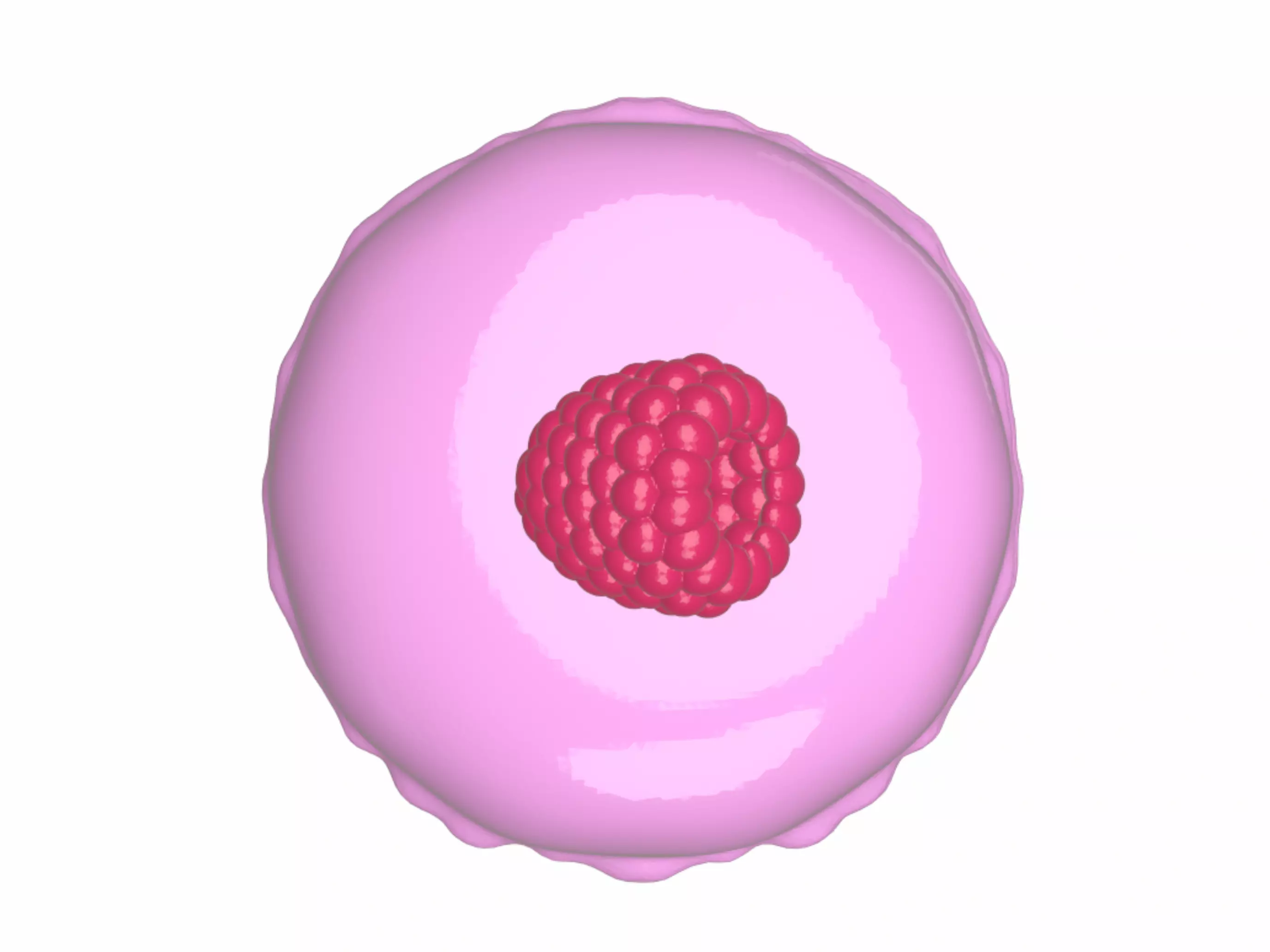  Raspberry Macaron Delight 3D model_2