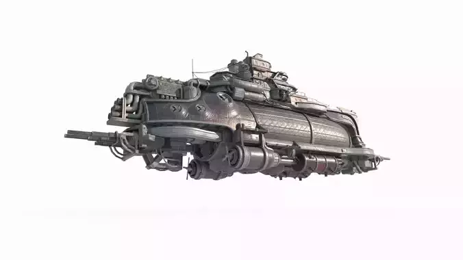 Steam powered fantasy style destroyer