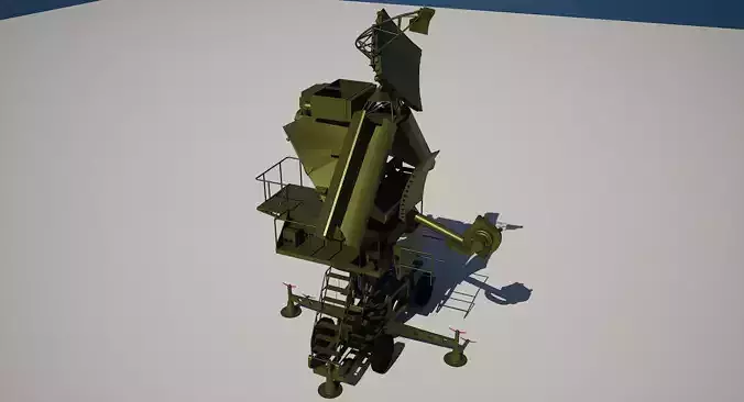 SNR-125 Low Blow Engagement Radar Low-poly 3D model