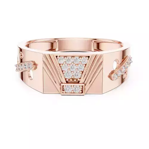 Round Cut Diamond Unisex Engagement Wedding Ring 3DM STL Video