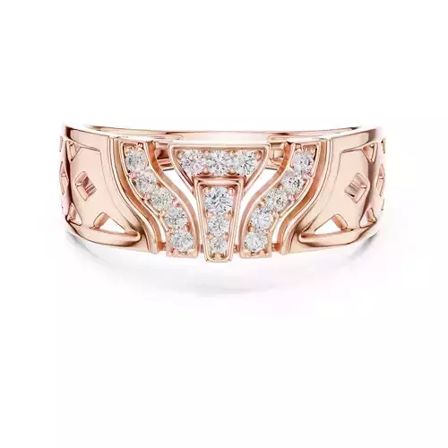 Round Cut Diamond Engagement Wedding Ring 3DM STL Video 3D print model