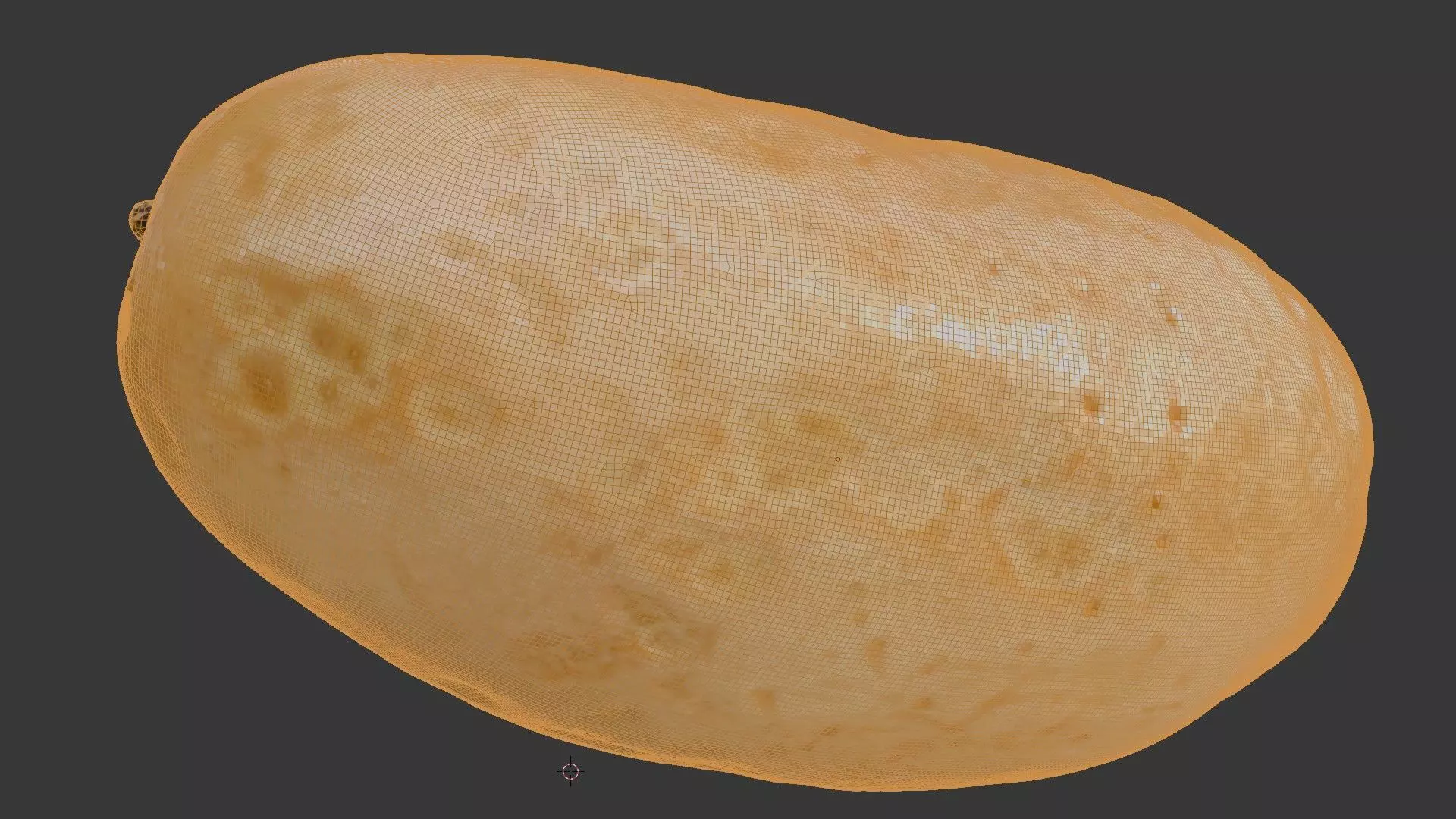 Snap Melon Scan Low-poly 3D model_6