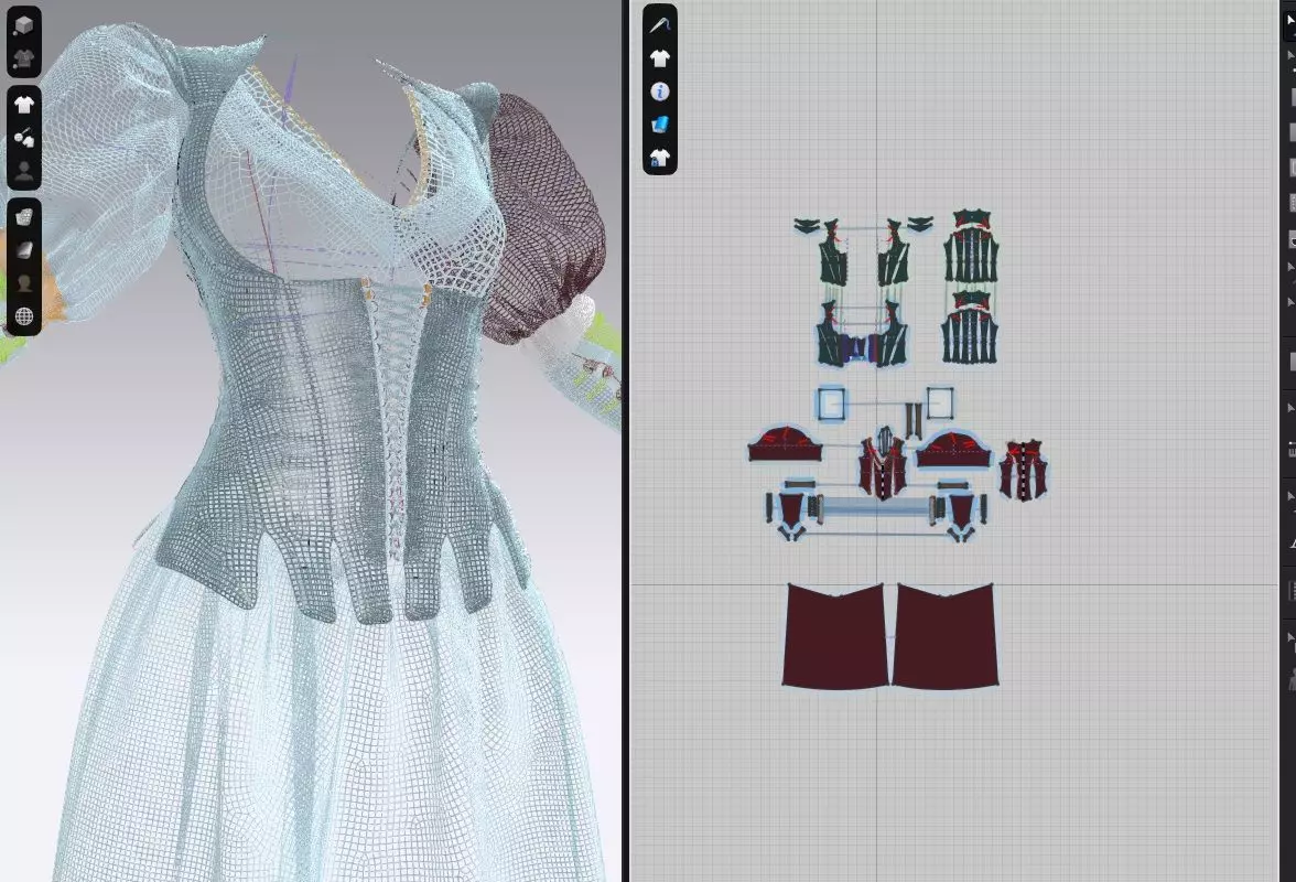 3 Medieval outfits 3D model_5