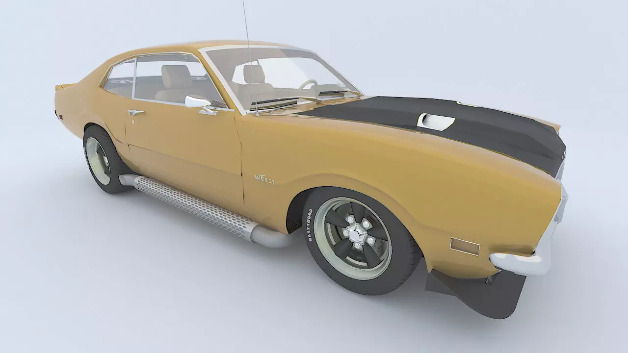 Ford Maverick GT 1973 3D model_14
