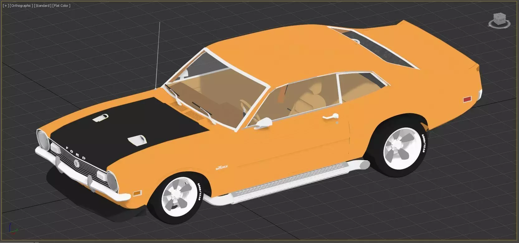 Ford Maverick GT 1973 3D model_11