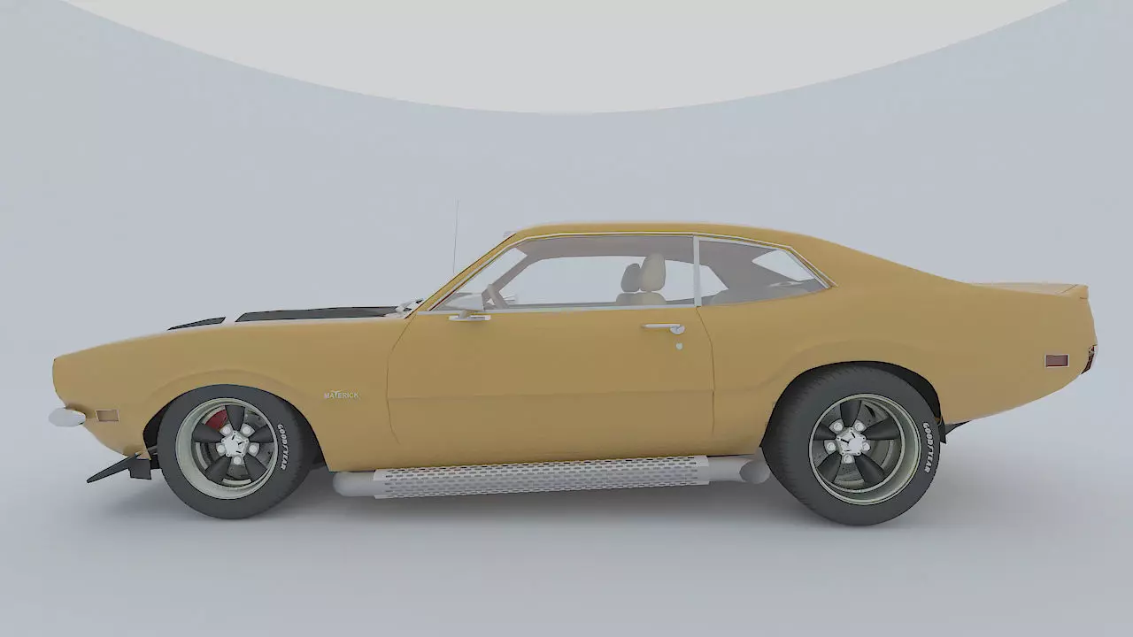 Ford Maverick GT 1973 3D model_16