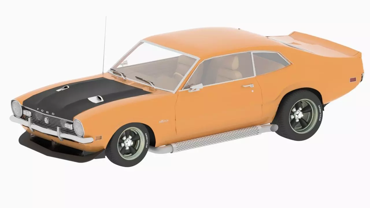 Ford Maverick GT 1973 3D model_0