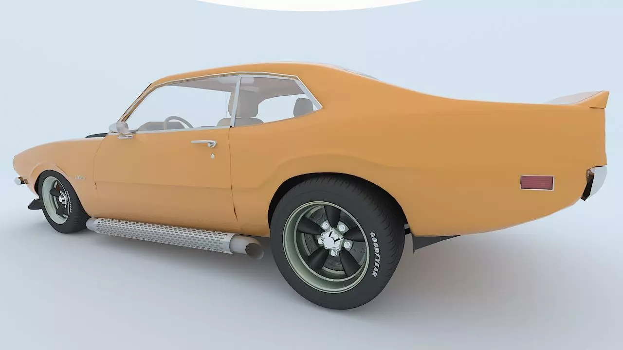Ford Maverick GT 1973 3D model_17