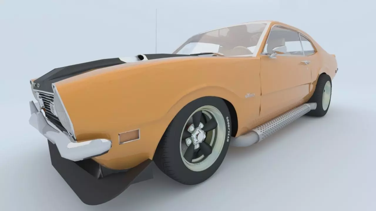 Ford Maverick GT 1973 3D model_18