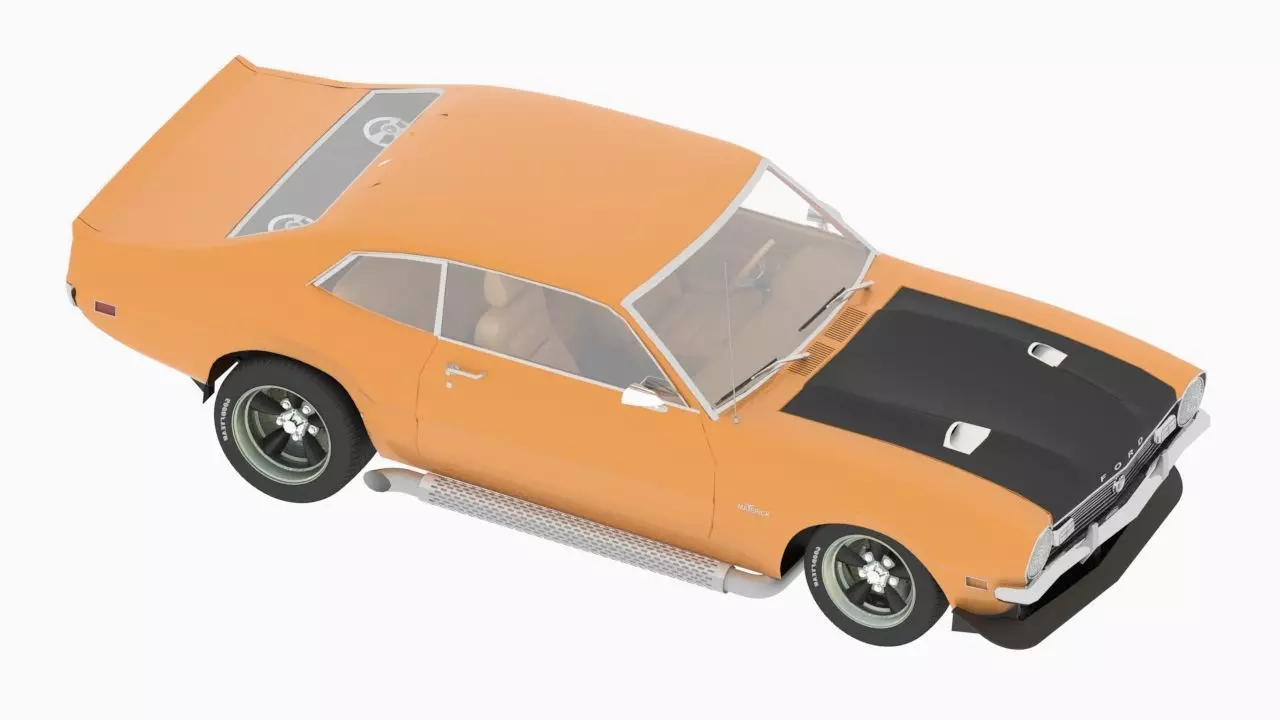 Ford Maverick GT 1973 3D model_8