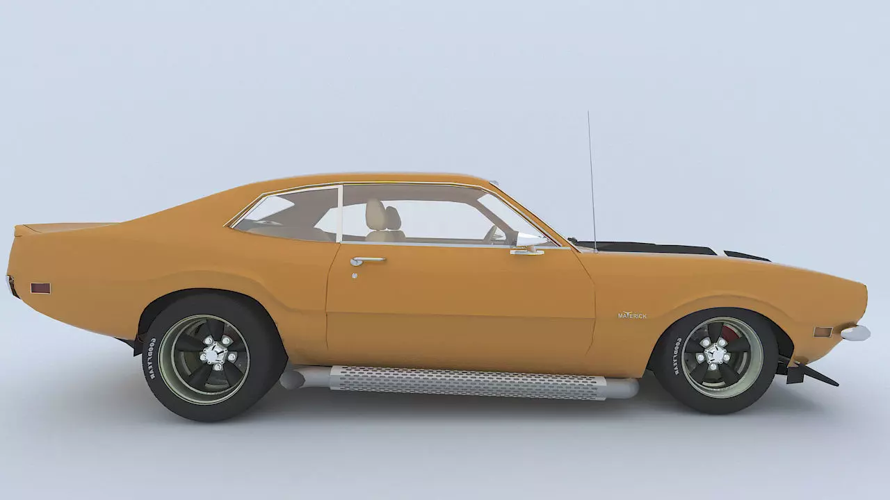 Ford Maverick GT 1973 3D model_13