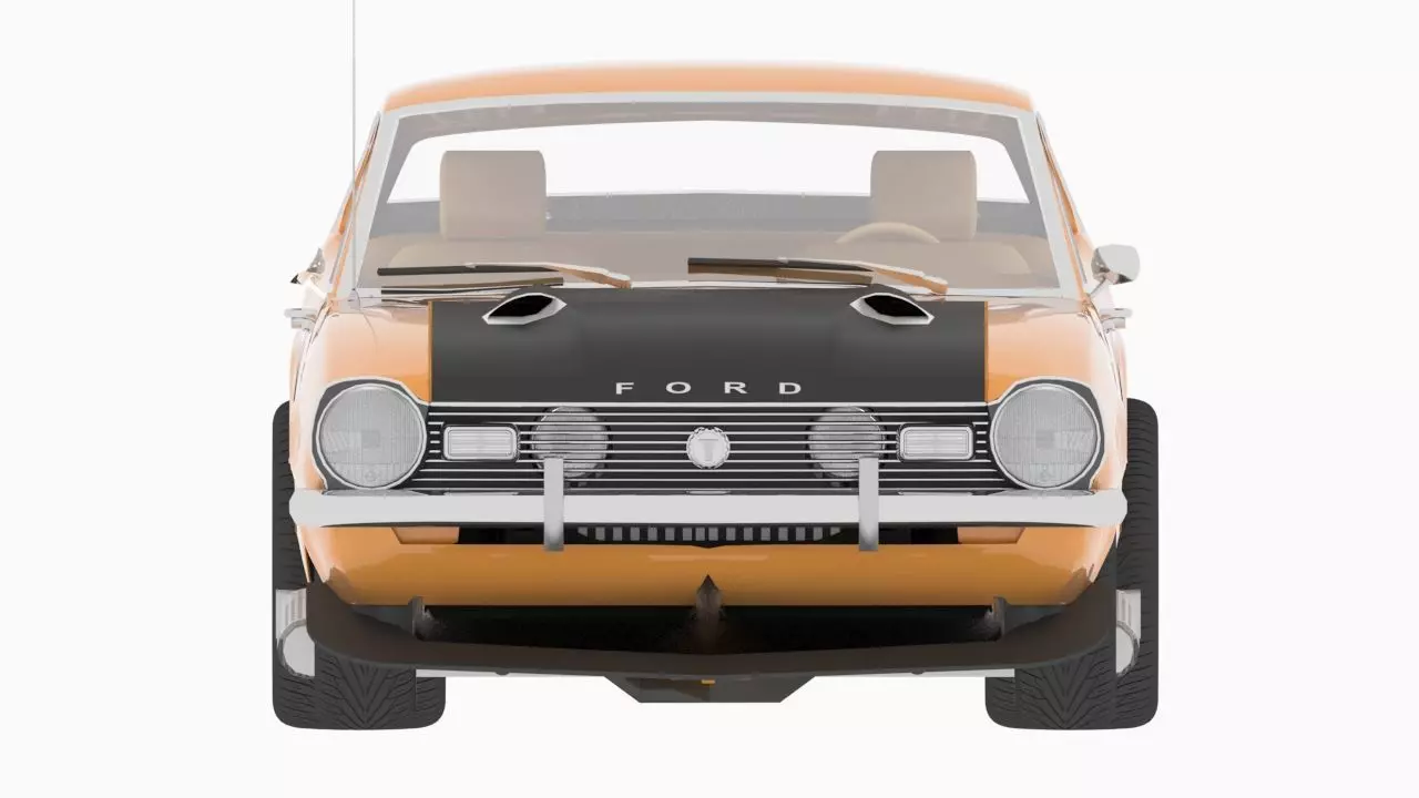 Ford Maverick GT 1973 3D model_3