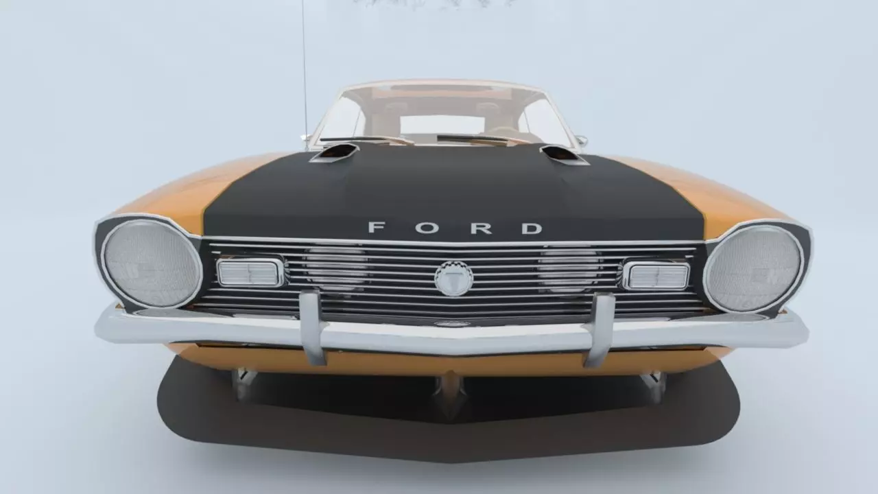 Ford Maverick GT 1973 3D model_19