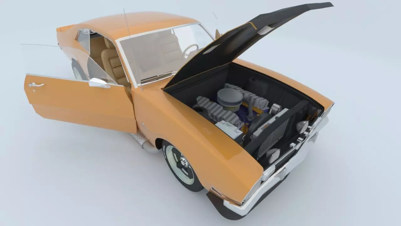 Ford Maverick GT 1973 3D model_22