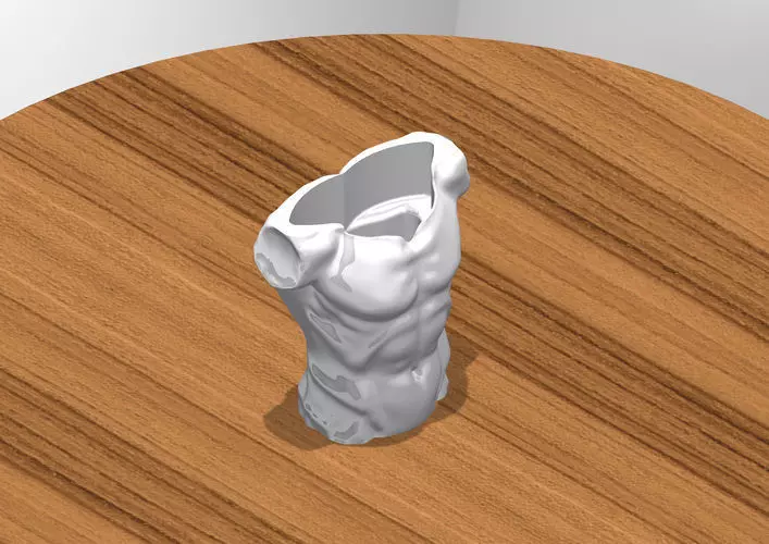 Roman Statue-Inspired Flower Pot 3D print model_4