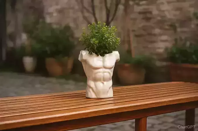 Roman Statue-Inspired Flower Pot 3D print model Roman Statue-Inspired Flower Pot 3D print model