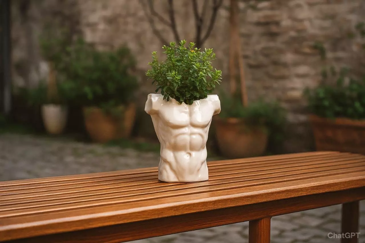 Roman Statue-Inspired Flower Pot 3D print model_0