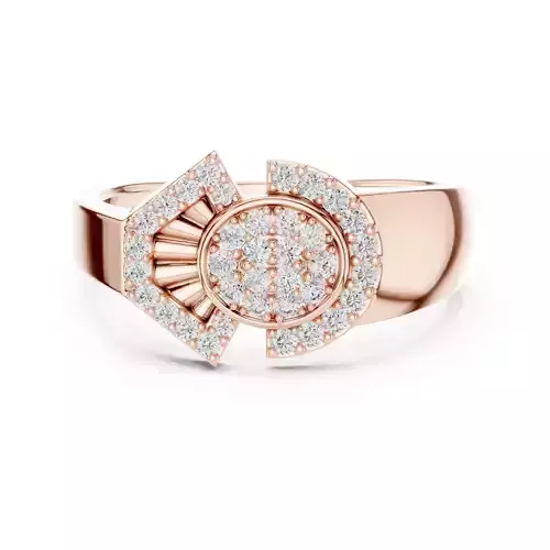 Round Cut Diamond Oval Shape Wedding Ring 3DM STL Video