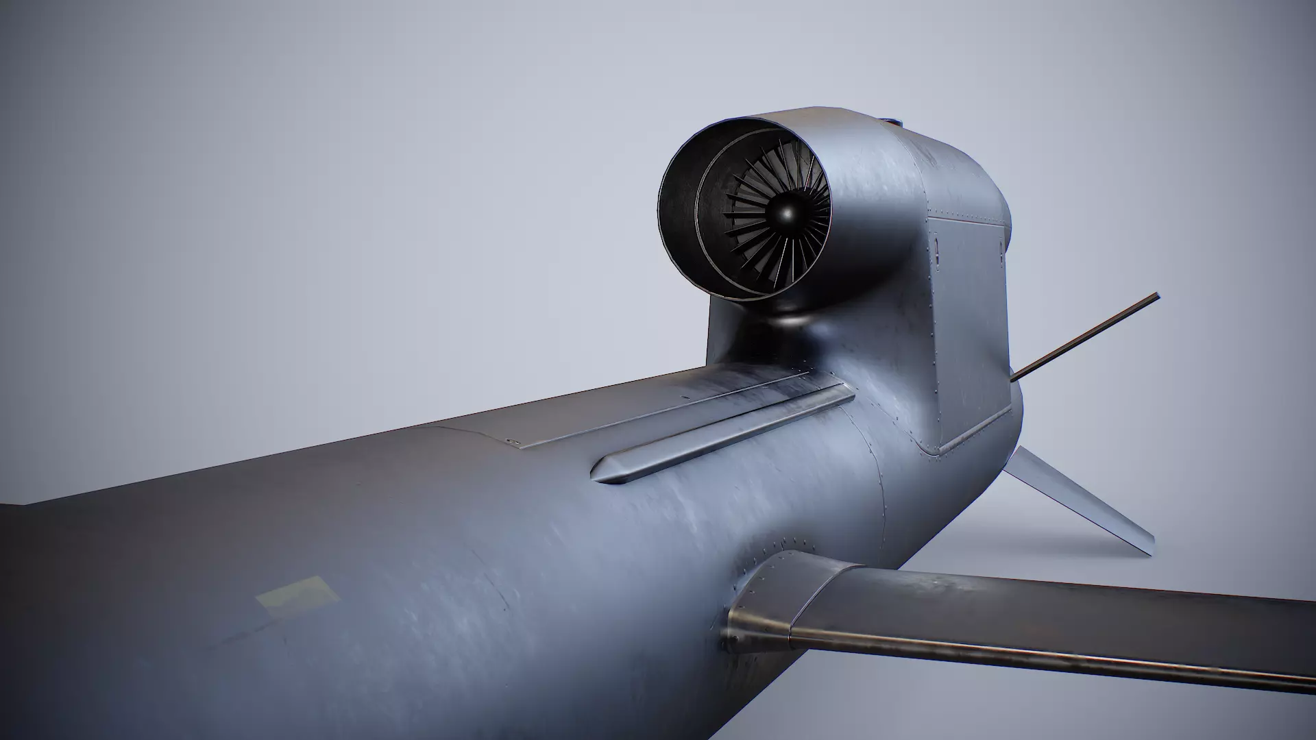 FP-5 Flamingo Ukrainian long-range cruise missile Low-poly 3D model_15