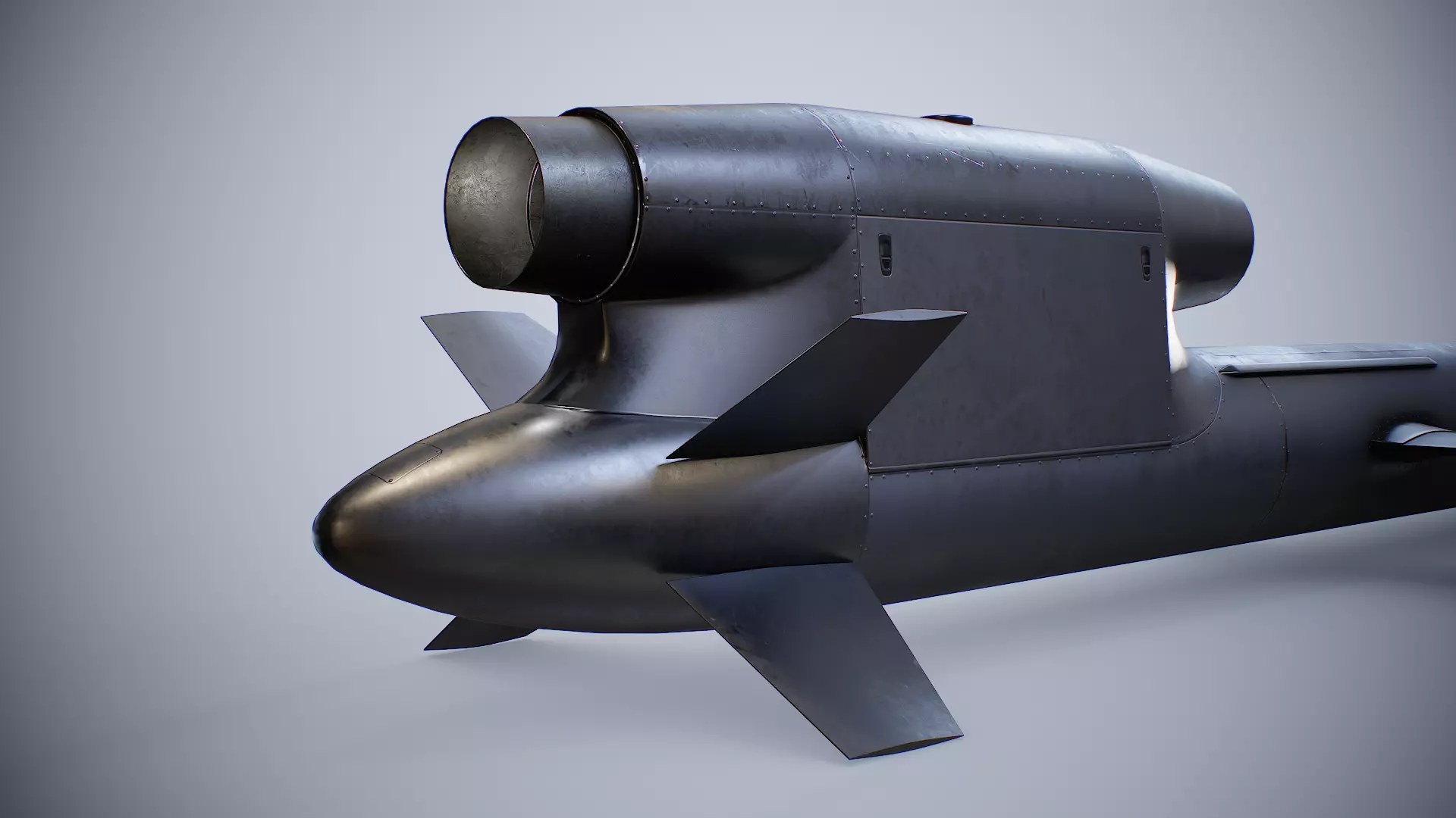 FP-5 Flamingo Ukrainian long-range cruise missile Low-poly 3D model_18