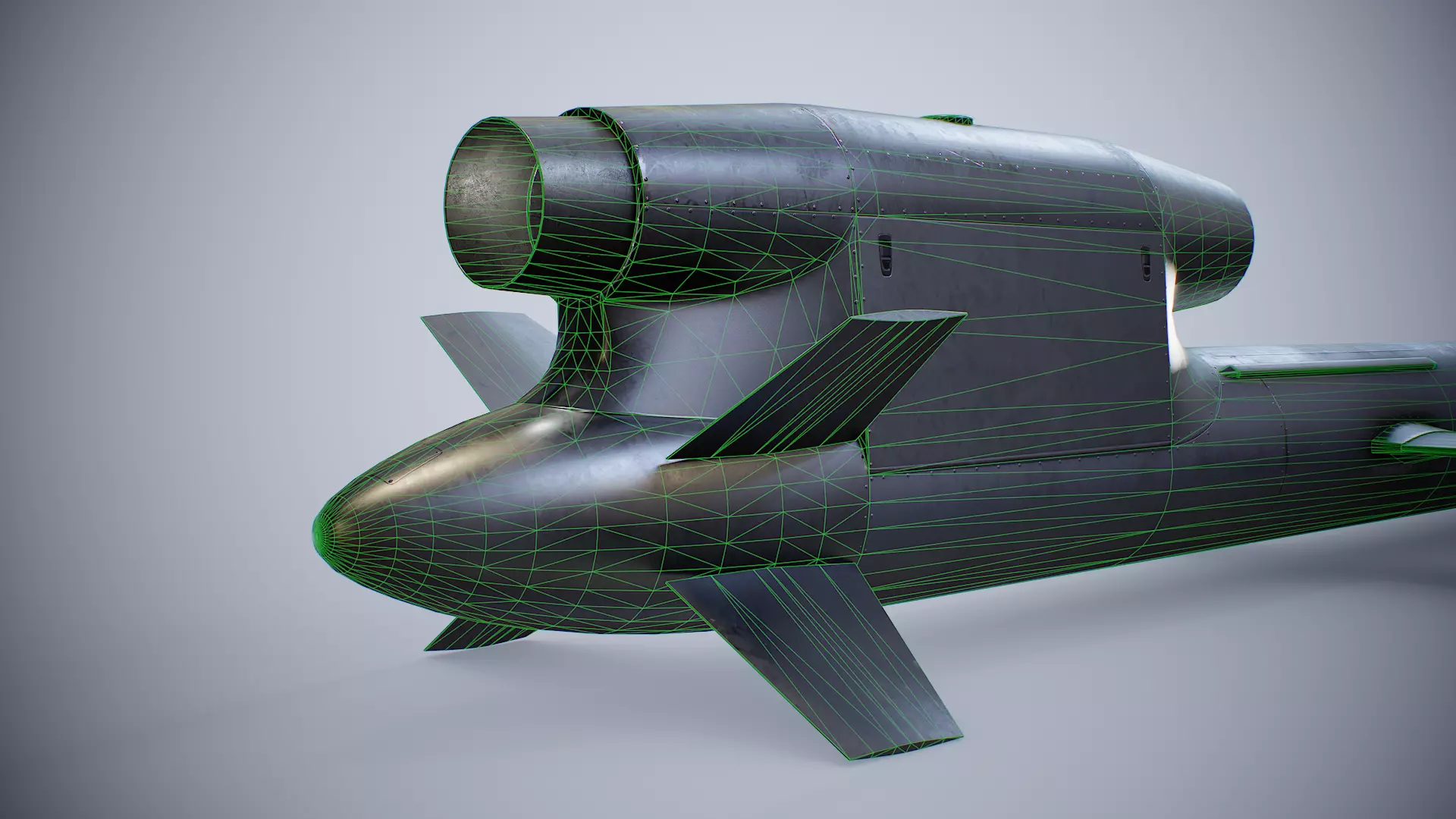 FP-5 Flamingo Ukrainian long-range cruise missile Low-poly 3D model_19