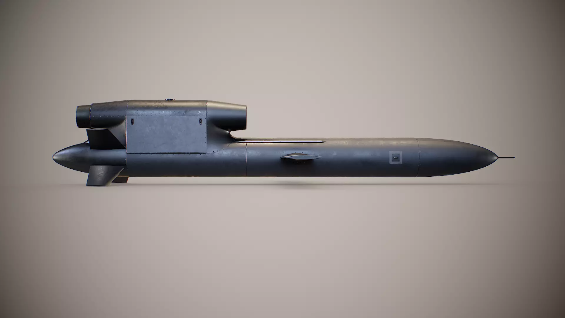 FP-5 Flamingo Ukrainian long-range cruise missile Low-poly 3D model_13