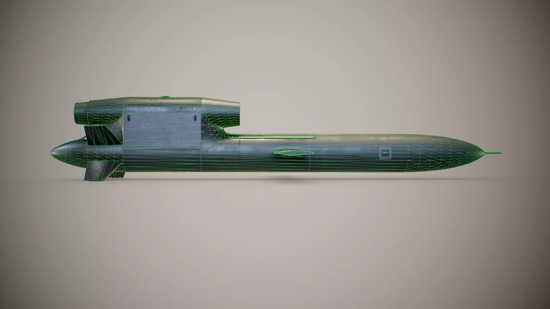 FP-5 Flamingo Ukrainian long-range cruise missile Low-poly 3D model_14