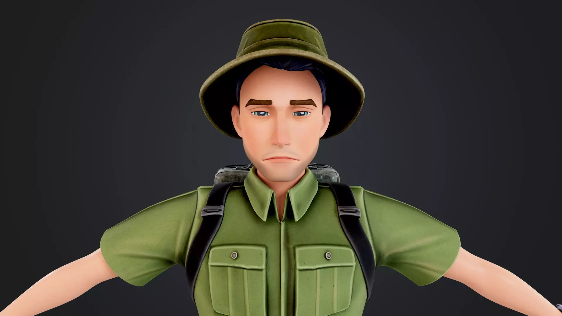 Outdoor Camping Low-poly 3D model_34