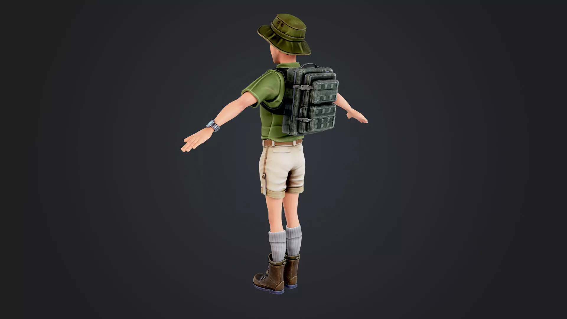 Outdoor Camping Low-poly 3D model_25