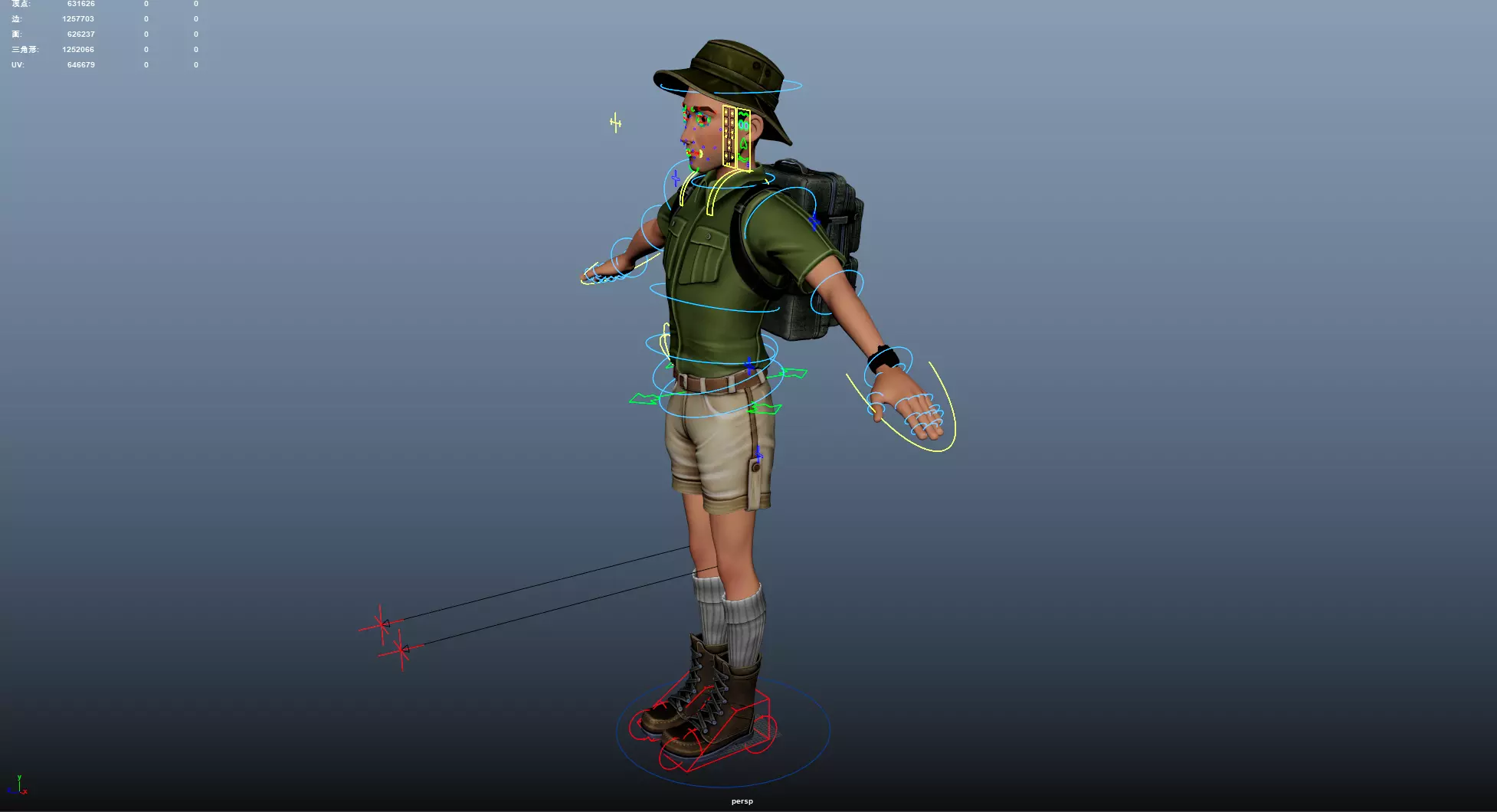 Outdoor Camping Low-poly 3D model_51