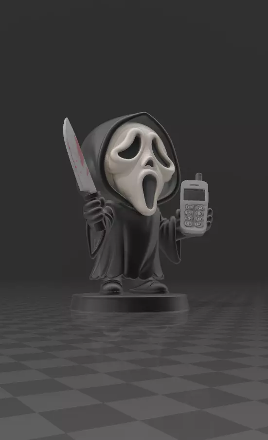 SCARY MOVIE scream 3D print model_4