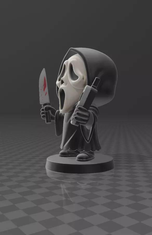 SCARY MOVIE scream 3D print model_3