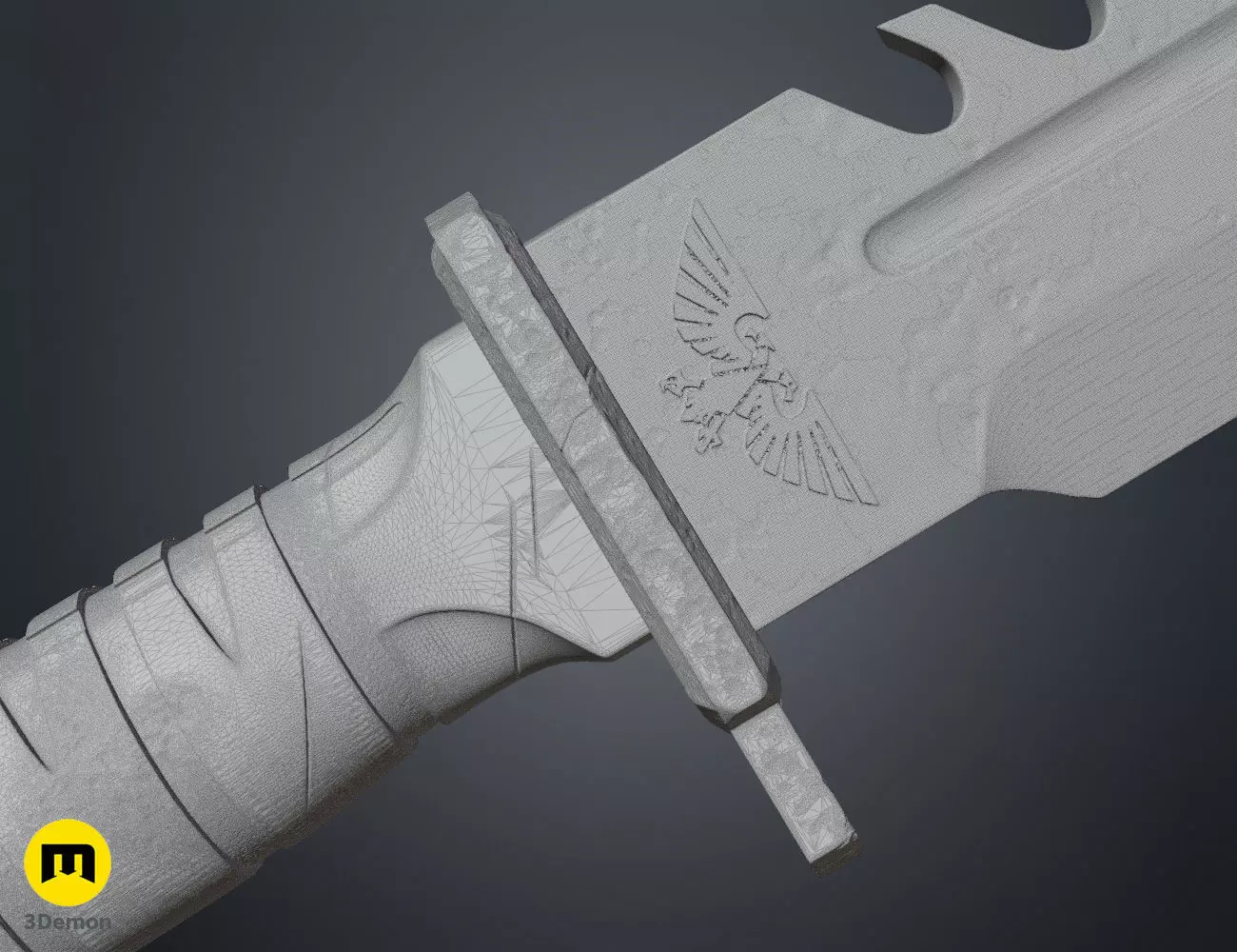 Combat Knife - Standard Issue Free 3D print model_16
